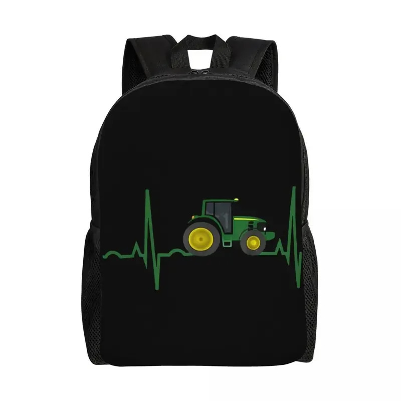 Women'S Fashion Backpack - トラクターハートビートラップトップバックパック女性男性ファッションブックバッグ学校大学生バッグ NM33