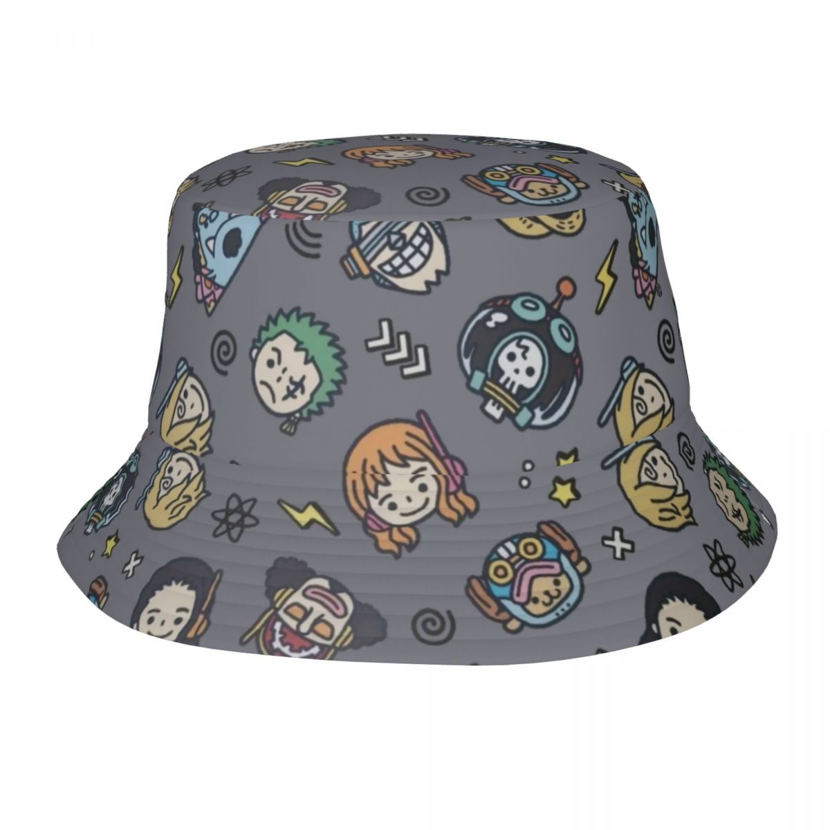 Bucket Hat Women - O-one-piece-e ワンピース ルフィのバケットハット 女性用 男性用 ビーチボブハット
