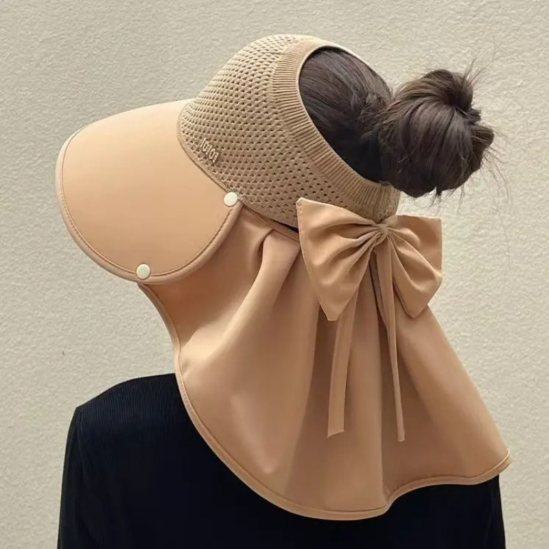 Bucket Hat Women - 夏の女性用バケットハット、屋外日よけバケットハット、釣り、ハイキング用ワイドブリムバケットハット、ネックカバー付き360度保護 ° 日焼け止めキャップ