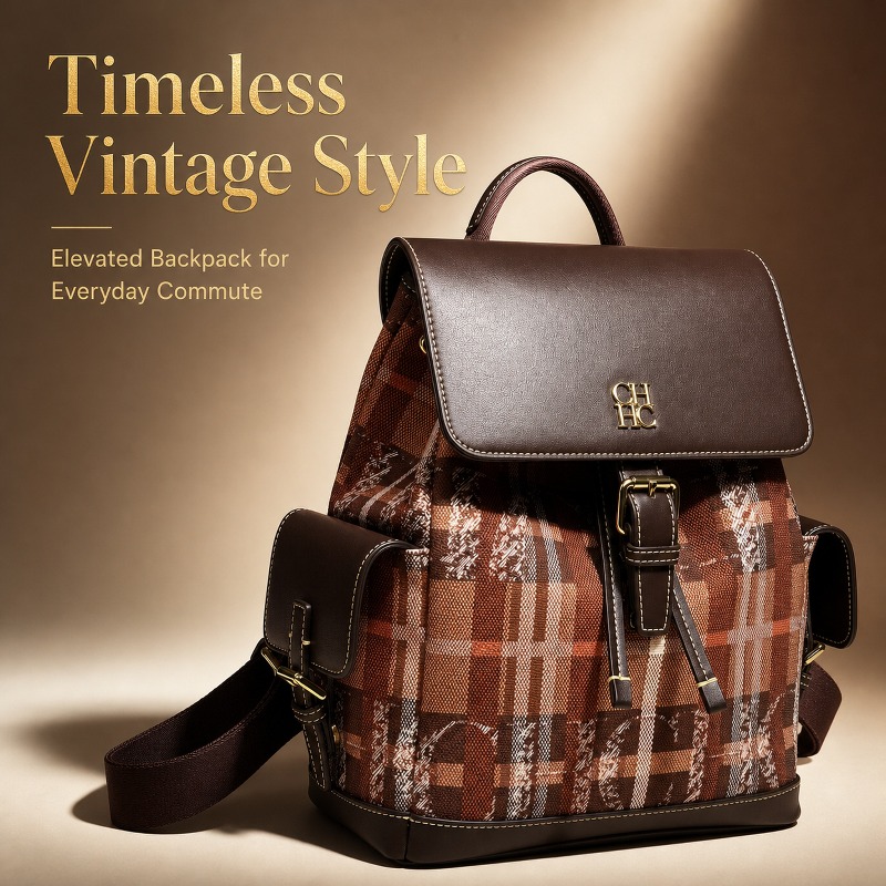 Women'S Fashion Backpack - CHHC ファッションカラーブロックバックパックデート多用途プレッピースタイルバッグ学生学校ライト高級女性アウトドア
