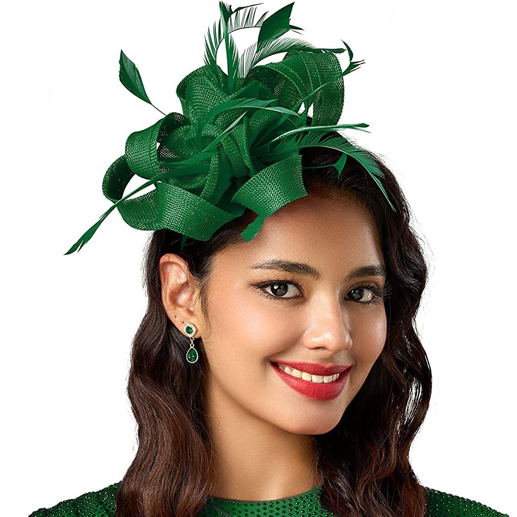 Women'S Fashion Kentucky Derby - 女性のためのエレガントなフラワーハット,韓国の女性のためのかわいいヘッドバンド,恋人の帽子,結婚式,カクテルのためのアクセサリー