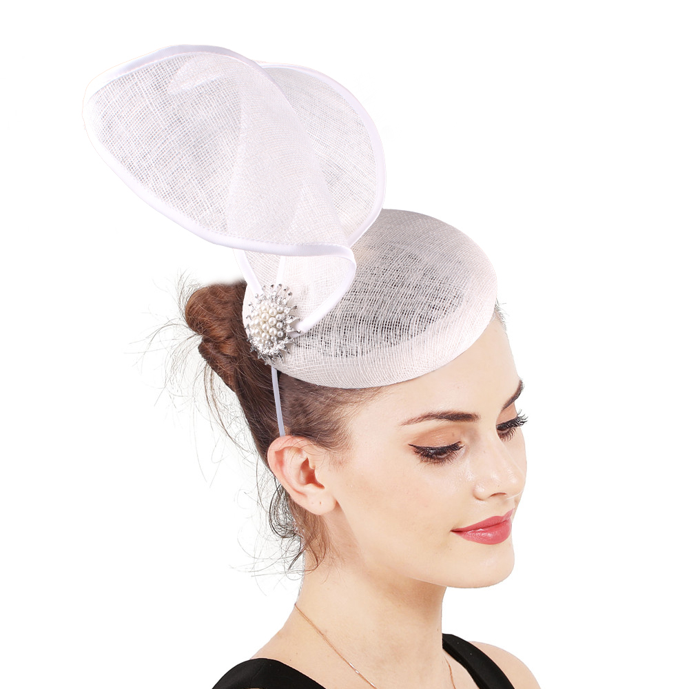 Women'S Fashion Kentucky Derby - ファンシーな女性用シナメイハット、ボウ付きケンタッキーダービーファシネーターハット、結婚式、パーティー、カクテル、オケージョン用ヘッドバンド、お母さんへのプレゼント