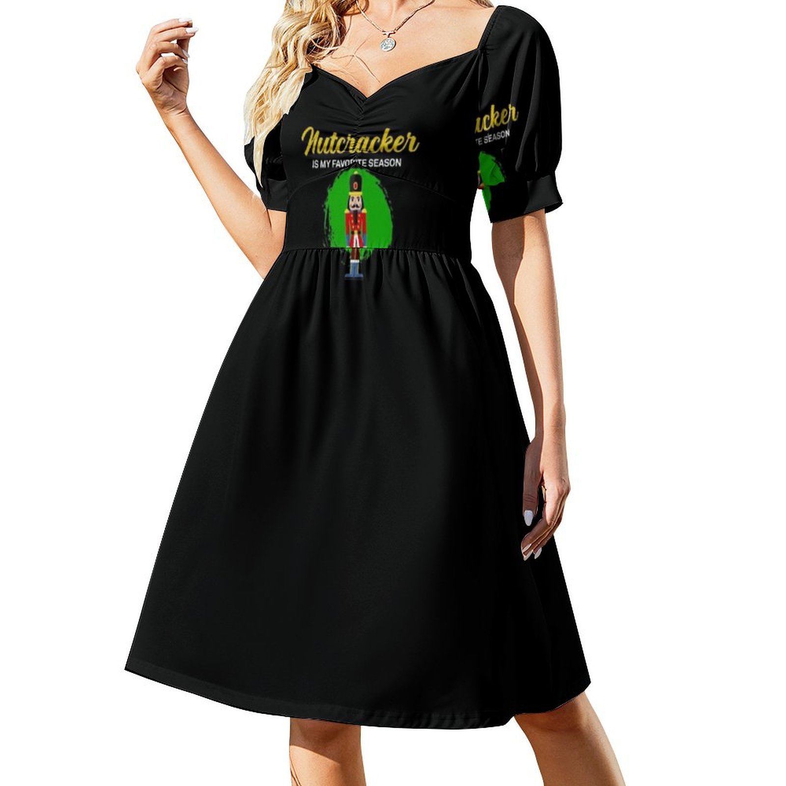 お気に入りの季節バレエくるみ割り人形クルーデザイン花柄スモッ - Smocked Dress Women のレビューと価格