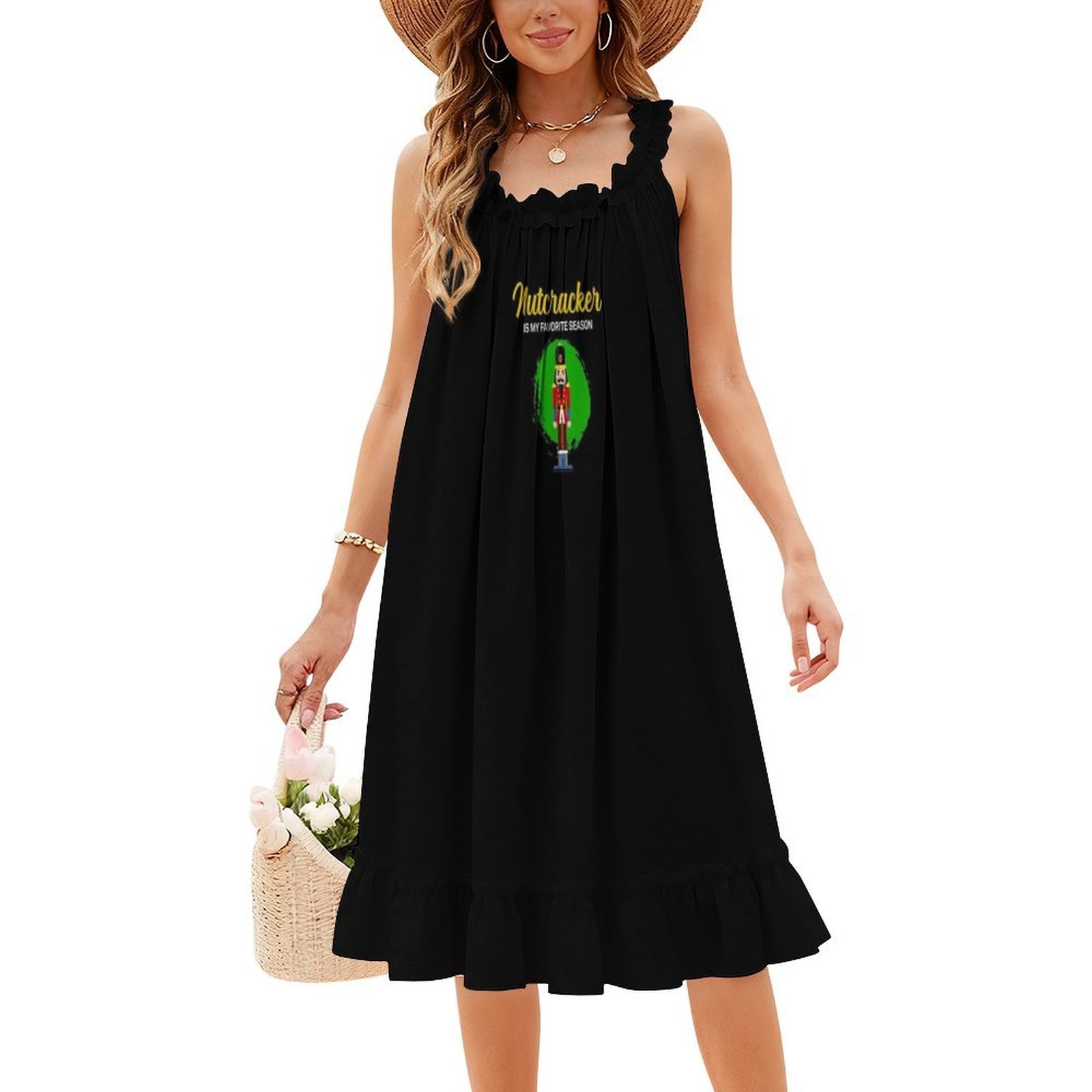 お気に入りの季節バレエくるみ割り人形クルーデザイン花柄スモッ - Smocked Dress Women のレビューと価格