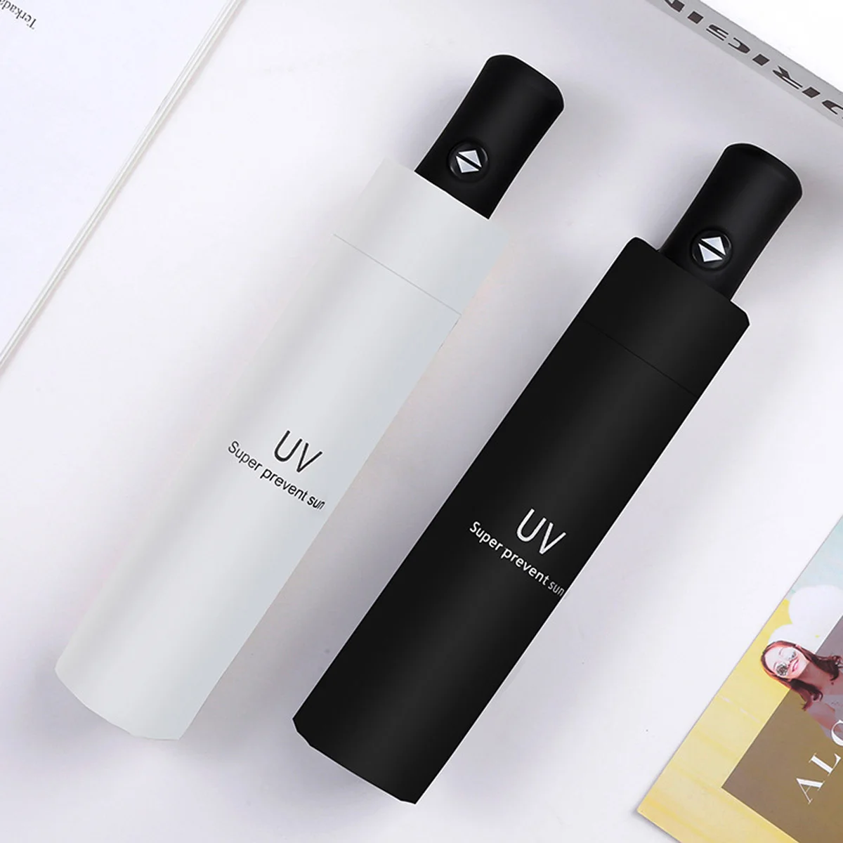 女性と男性のための自動傘,防紫外線,防風,ポータブル,レイン - Women'S Fashion Umbrella のレビューと価格