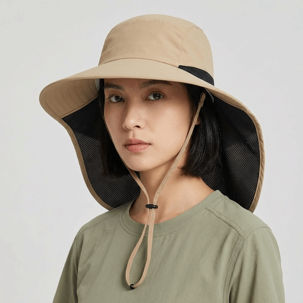 ファッションワイドブリムアウトドアサンハット調節可能なUV保 - Bucket Hat Women のレビューと価格