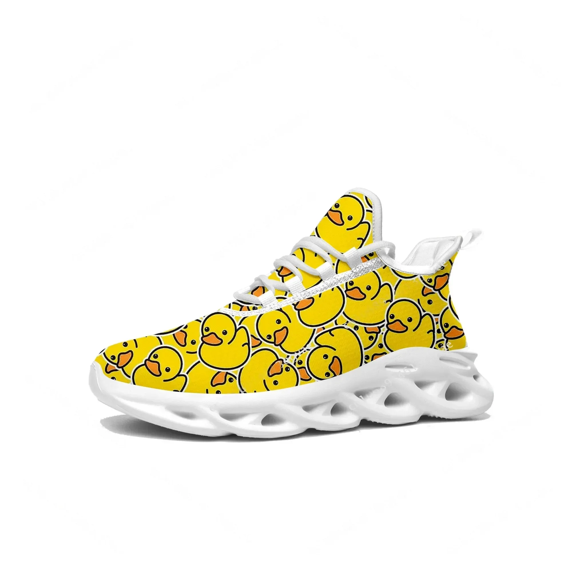 イエローダックプリントフラットスニーカーメンズレディーススポ - Women'S Yellow Fashion Sneakers のレビューと価格