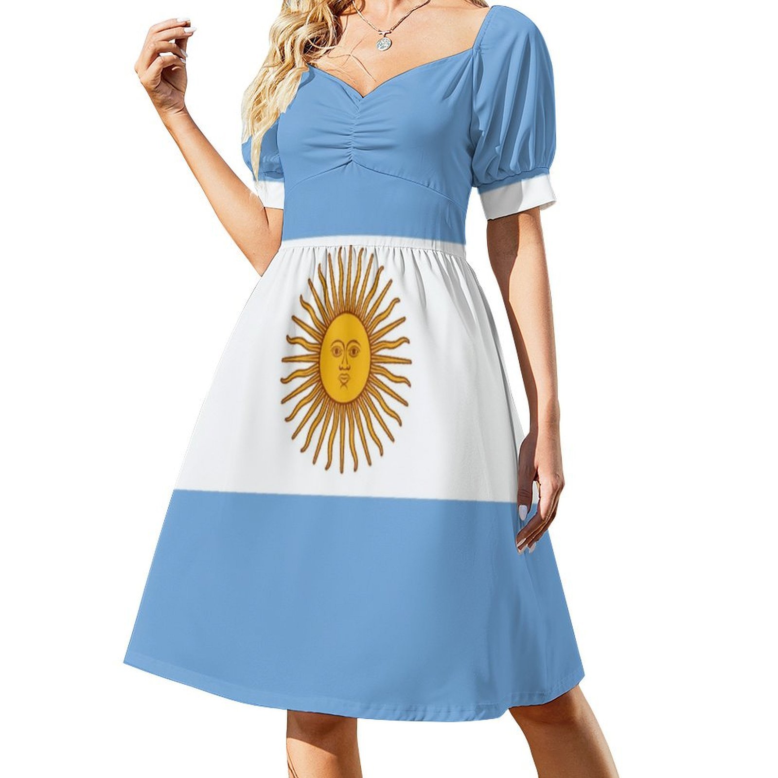 アルゼンチン-アルゼンチン Tシャツ 羽毛布団 ステッカー  - Smocked Dress Women のレビューと価格