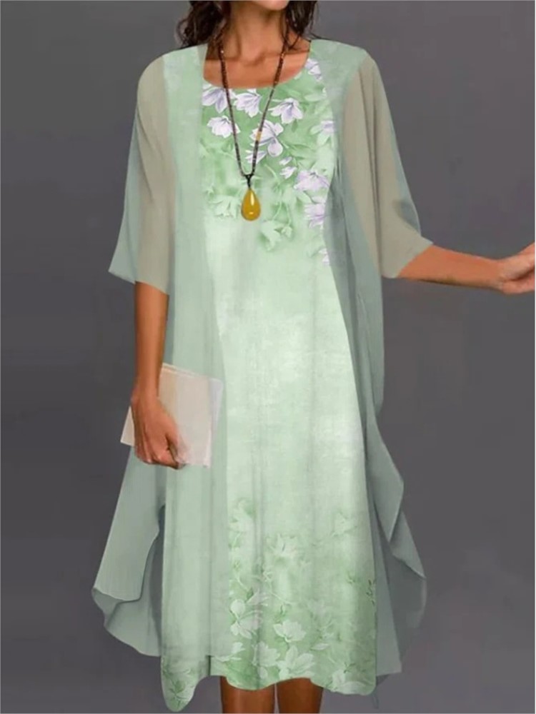 女性のツーピースセット,花柄,カジュアルなロングカーディガン - Women'S Fashion Long Coat のレビューと価格