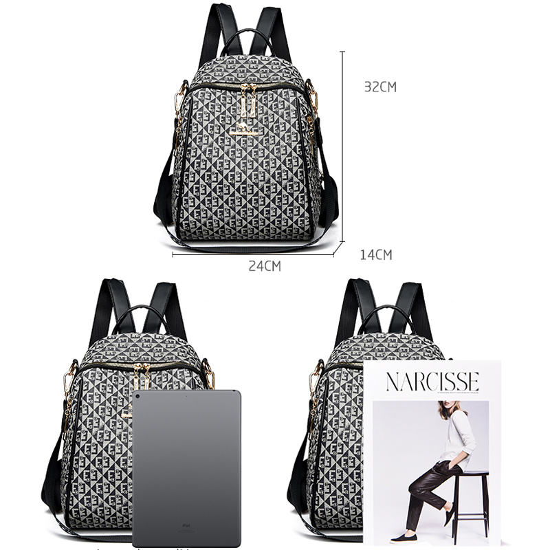 女性のレトロなレタープリントのショルダーバッグ,有名なデザイ - Women'S Fashion Backpack のレビューと価格