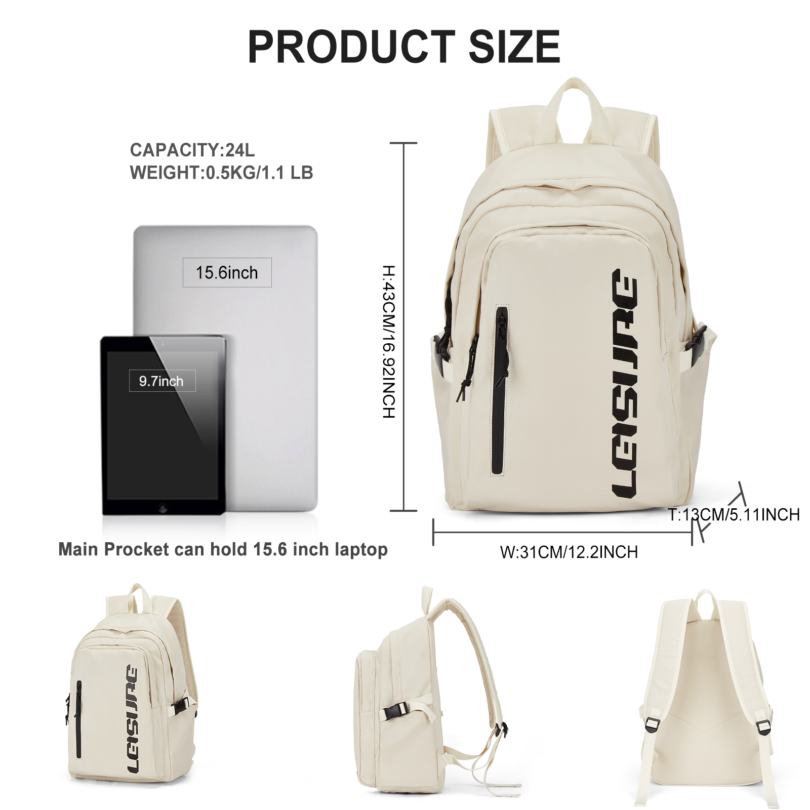 カジュアル軽量ティーンエイジャースクールバックパック、大学用 - Women'S Fashion Backpack のレビューと価格