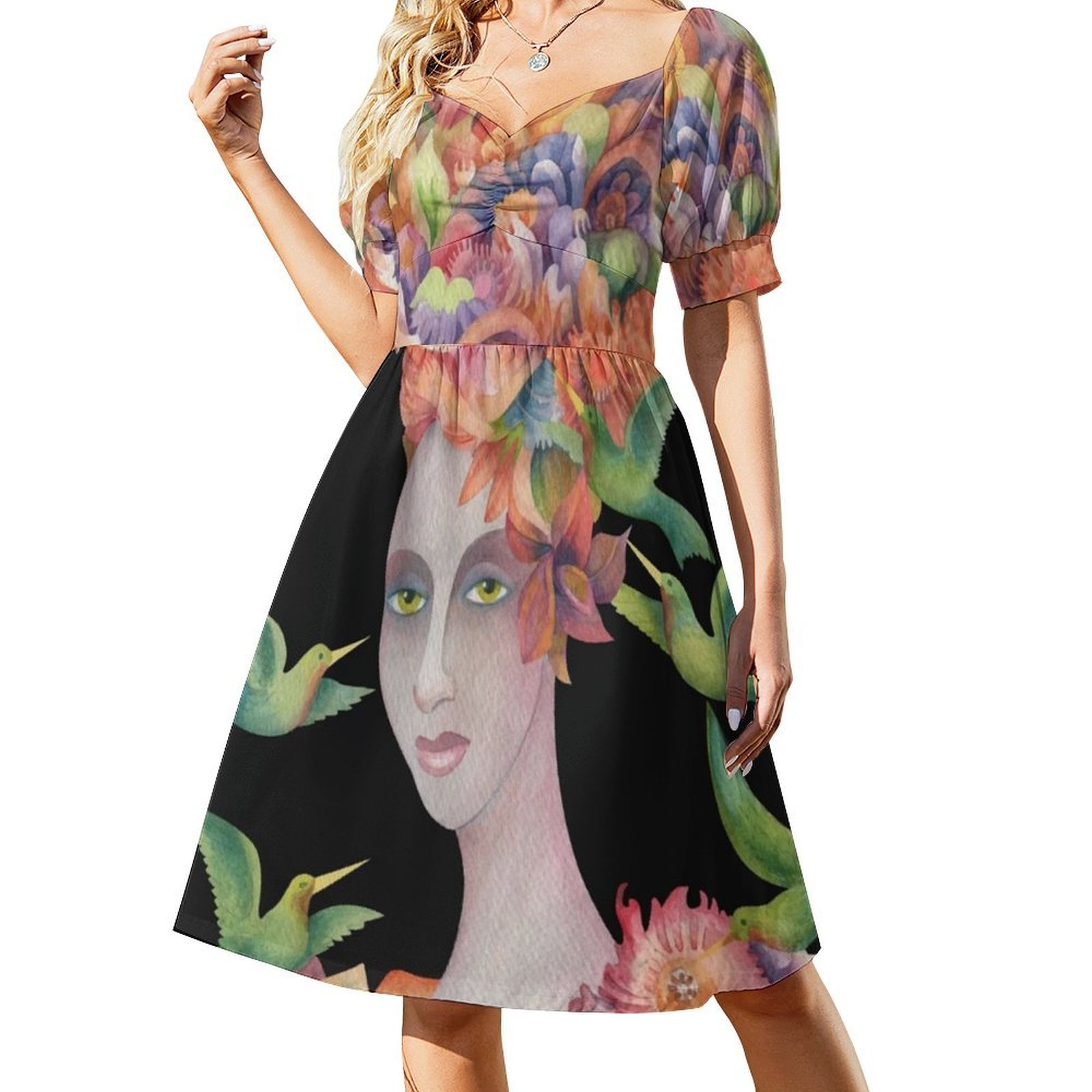 あの女の子は誰ですか？ # 4 花柄スモックドレス女性のため - Smocked Dress Women のレビューと価格