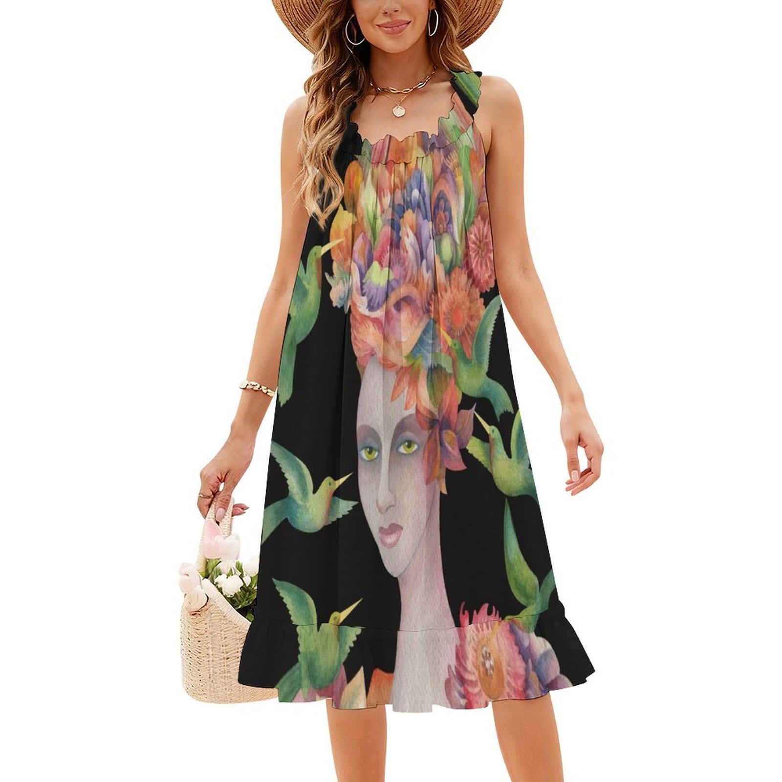 あの女の子は誰ですか？ # 4 花柄スモックドレス女性のため - Smocked Dress Women のレビューと価格