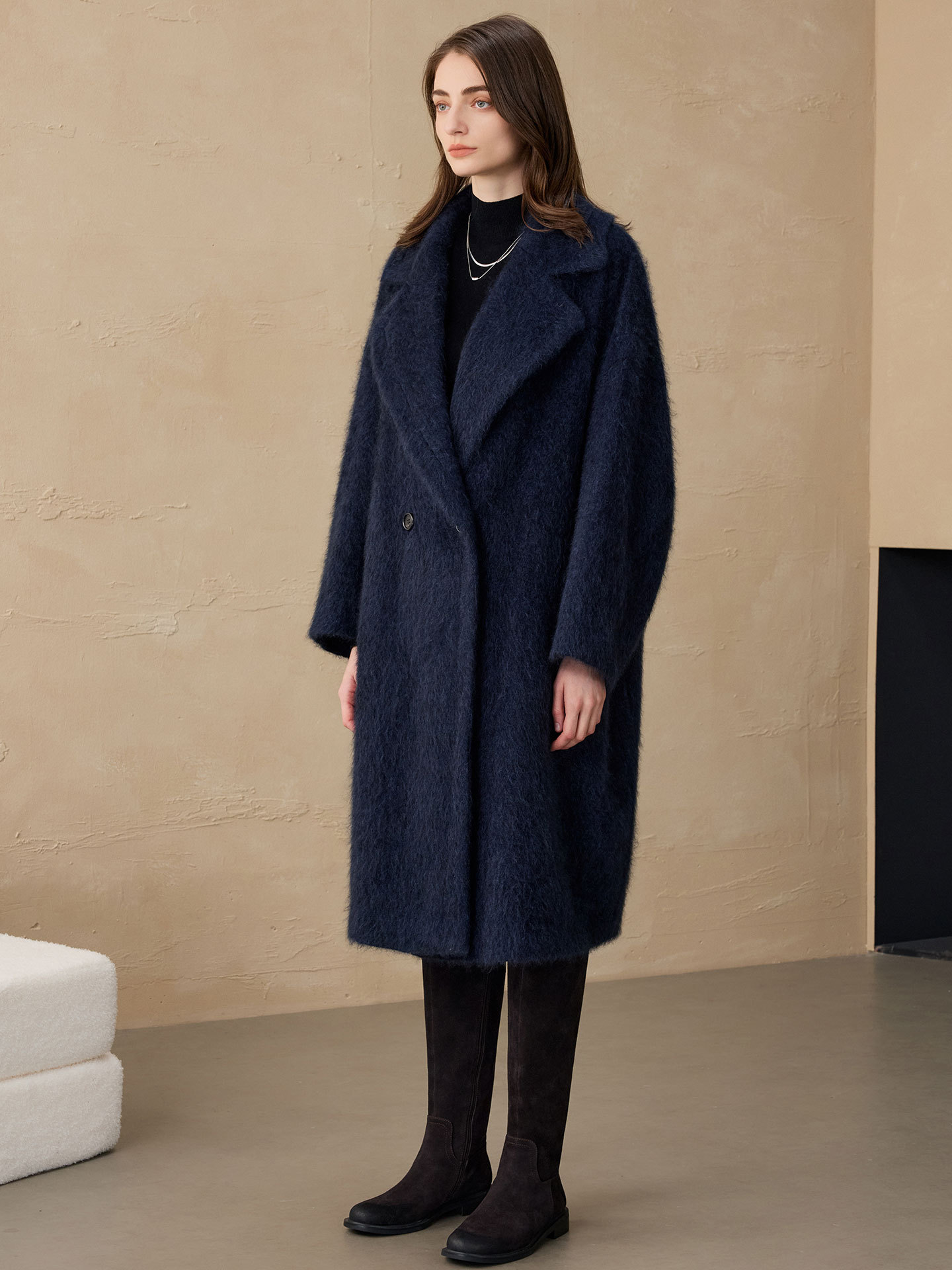 アリンジェントル レディース ブレザー ウール ファッション - Women'S Fashion Long Coat のレビューと価格