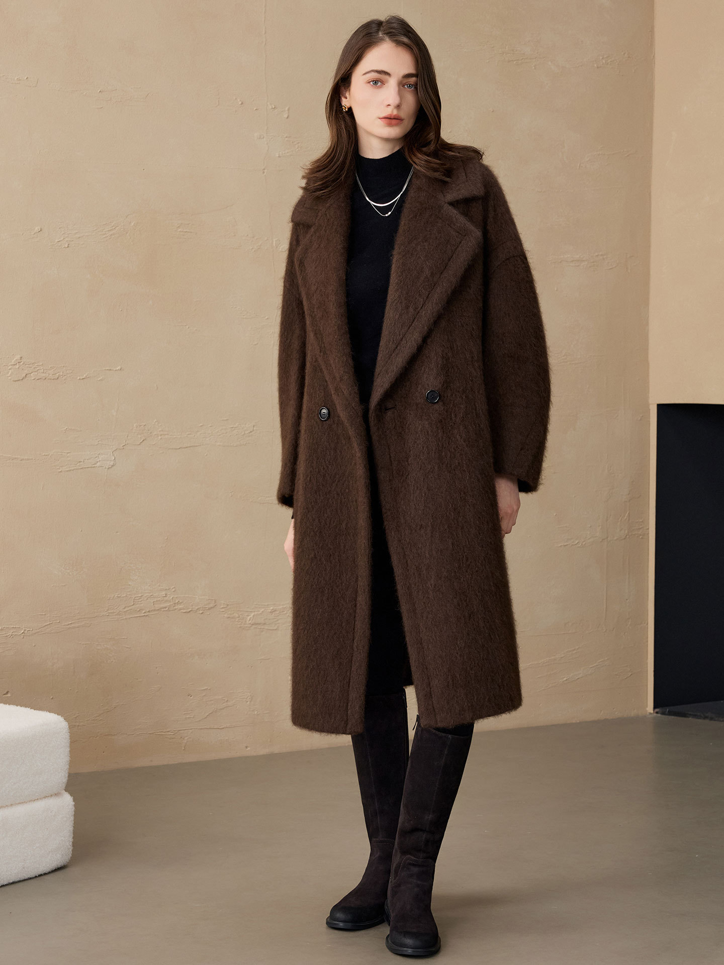 アリンジェントル レディース ブレザー ウール ファッション - Women'S Fashion Long Coat のレビューと価格