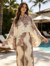 2026年新作 レディースパジャマセット 欧米風レトロ ルー - Women'S Fashion Pajamas のレビューと価格