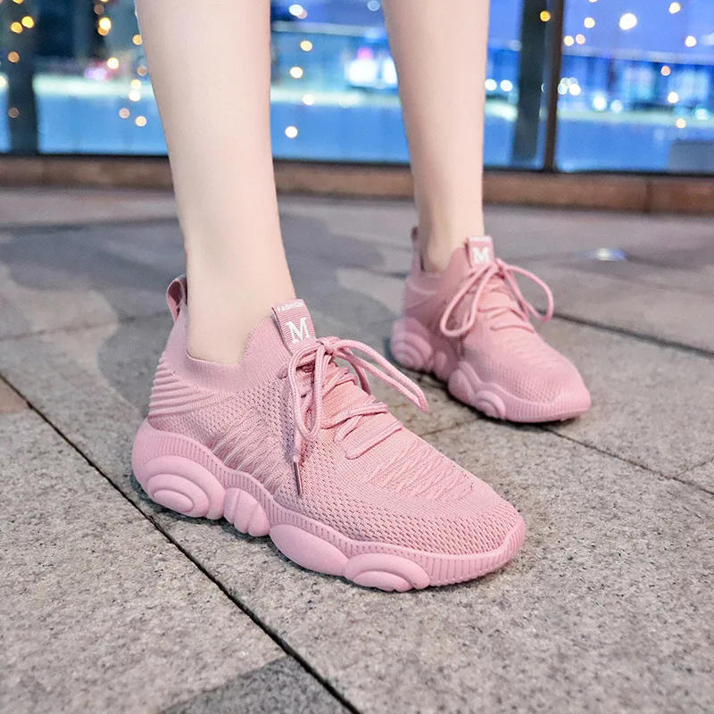 女性の通気性のあるメッシュスニーカー,ファッショナブルなスニ - Women'S Yellow Fashion Sneakers のレビューと価格