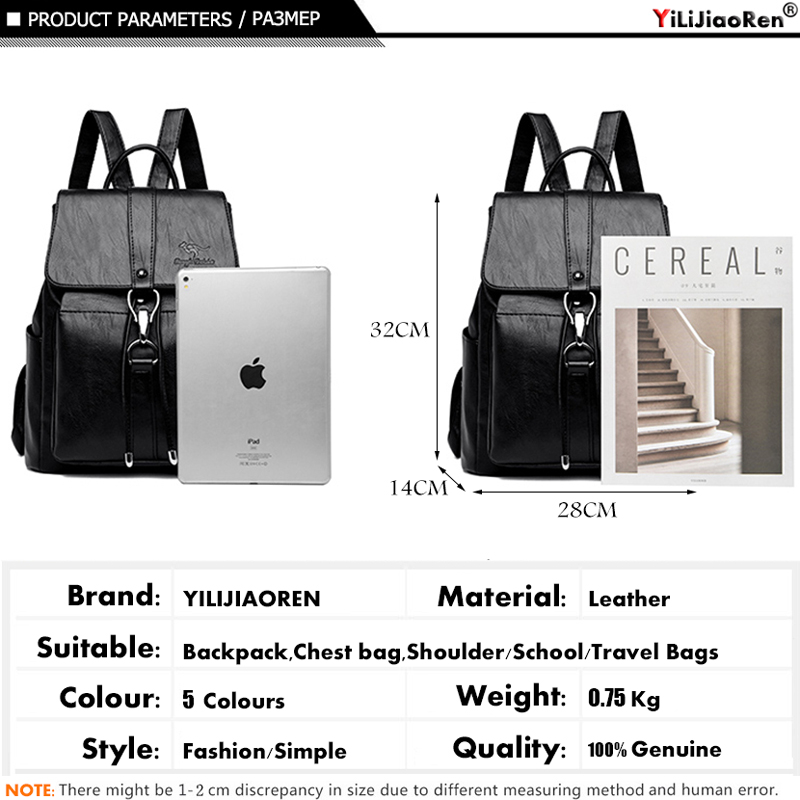 抗盗難バックパック女性のショルダーバッグ有名なブランドレザー - Women'S Fashion Backpack のレビューと価格