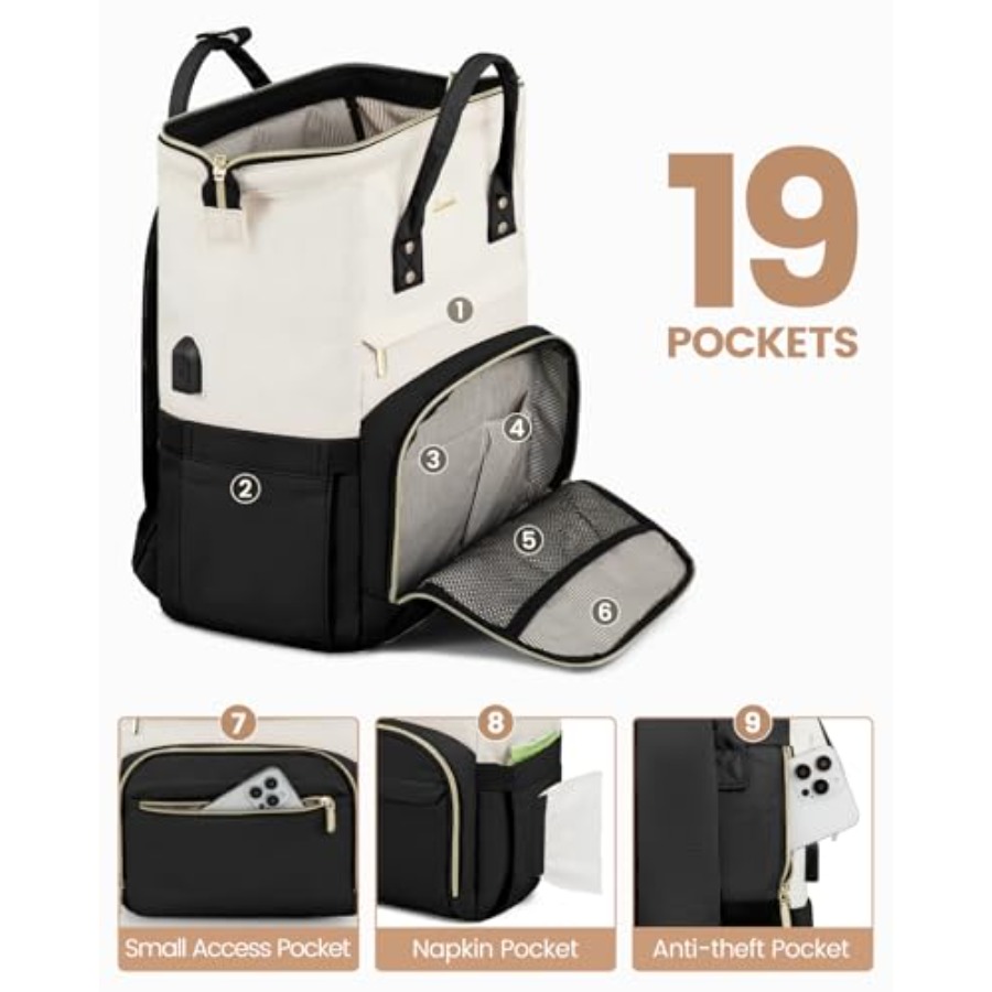 女性用ラップトップバックパック、ファッションコンピューターバ - Women'S Fashion Backpack のレビューと価格