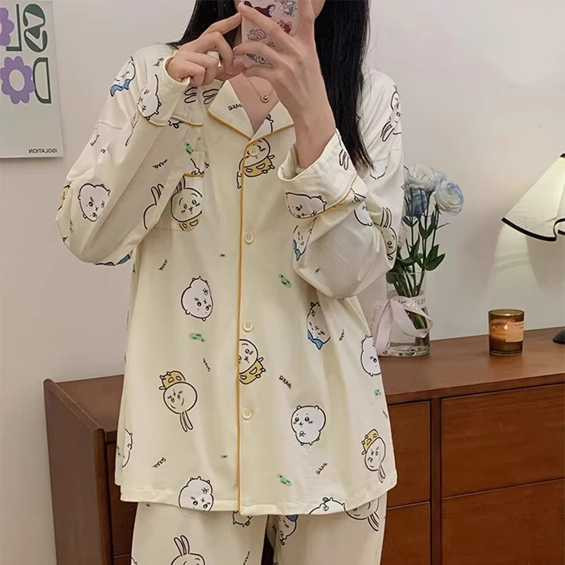 かわいいちいかわ女性用寝間着・ホームウェアセット和風ハチワレ - Women'S Fashion Pajamas のレビューと価格