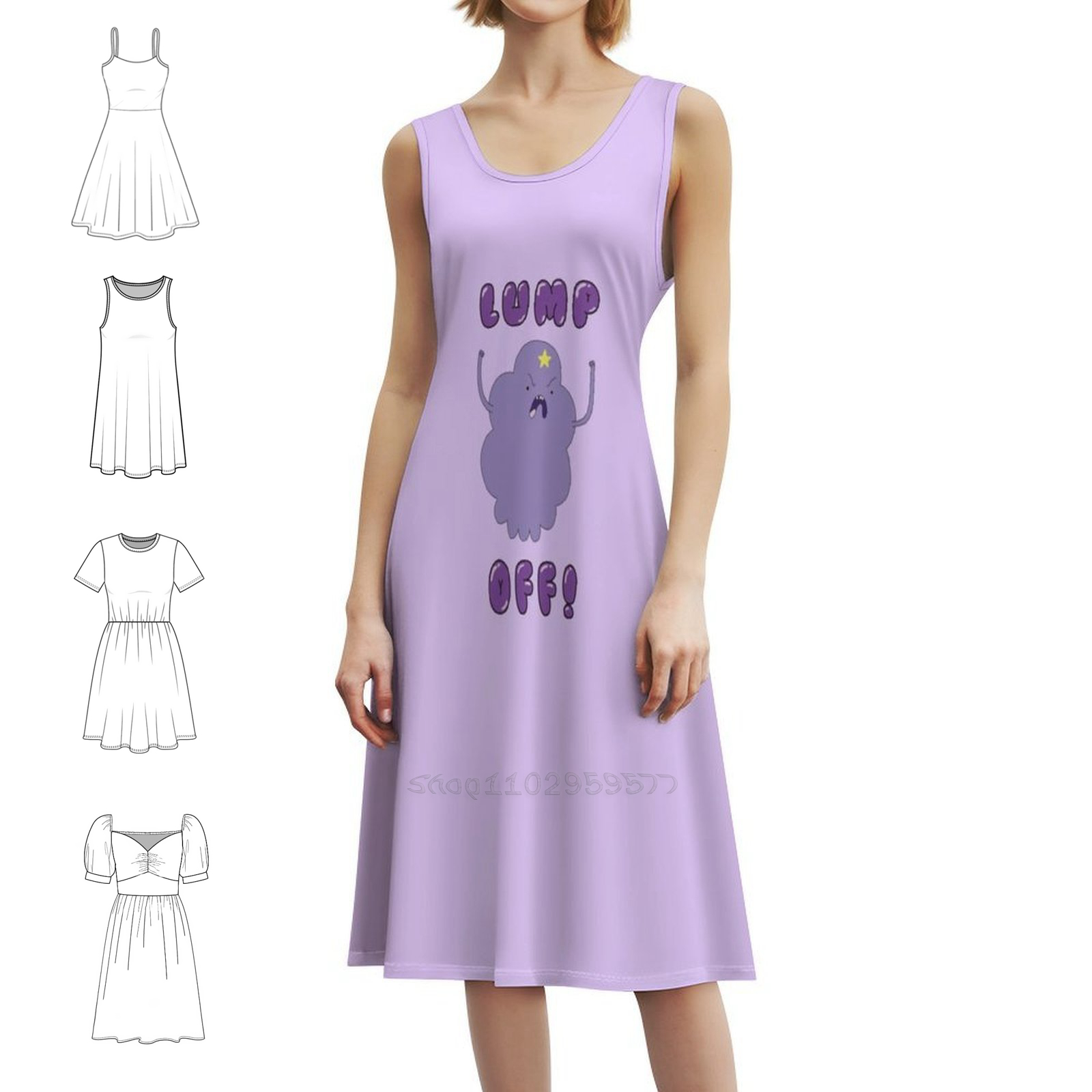塊を落とせ！ 花柄スモックドレス女性のための春夏カジュアルド - Smocked Dress Women のレビューと価格
