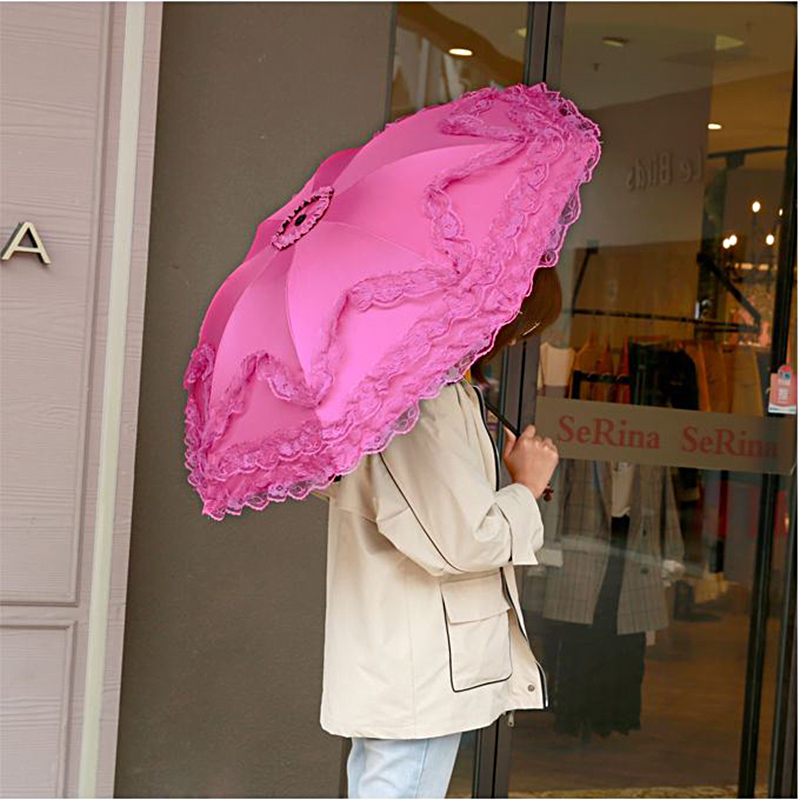 女性のためのモダンなレースの日よけ傘,防風,韓国のロリータ, - Women'S Fashion Umbrella のレビューと価格