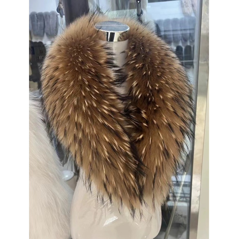 アライグマの毛皮の襟 女性用 冬用 毛皮の襟 コート ジャケ - Women'S Fashion Long Coat のレビューと価格