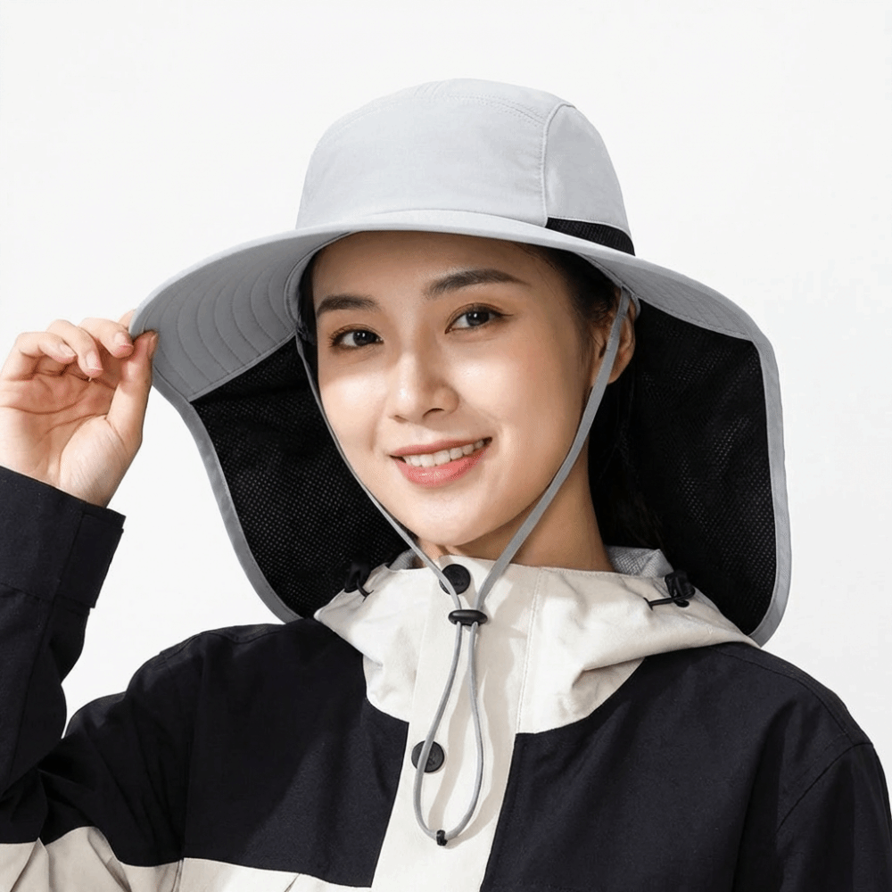 サンハット ワイドブリム アウトドア サンハット ネックフラ - Bucket Hat Women のレビューと価格