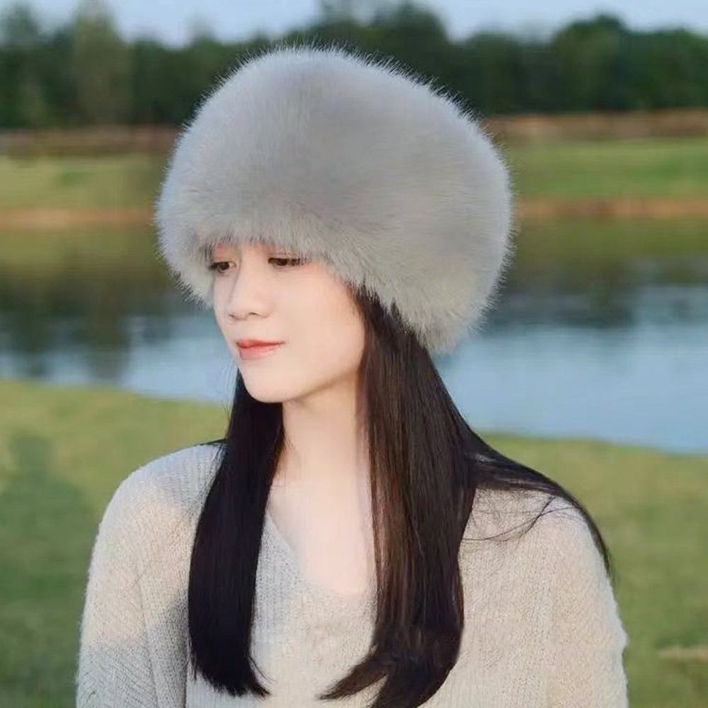 屋外用ぬいぐるみ風バケットハット、耳当て付き、暖かいパナマハ - Bucket Hat Women のレビューと価格