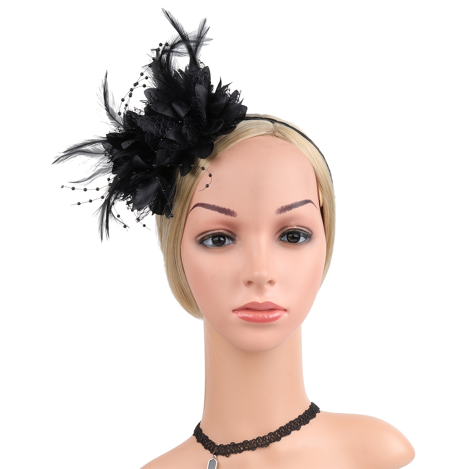 1pc ファシネーター帽子女性のためのフェザーヘッドバンドケ - Women'S Fashion Kentucky Derby のレビューと価格