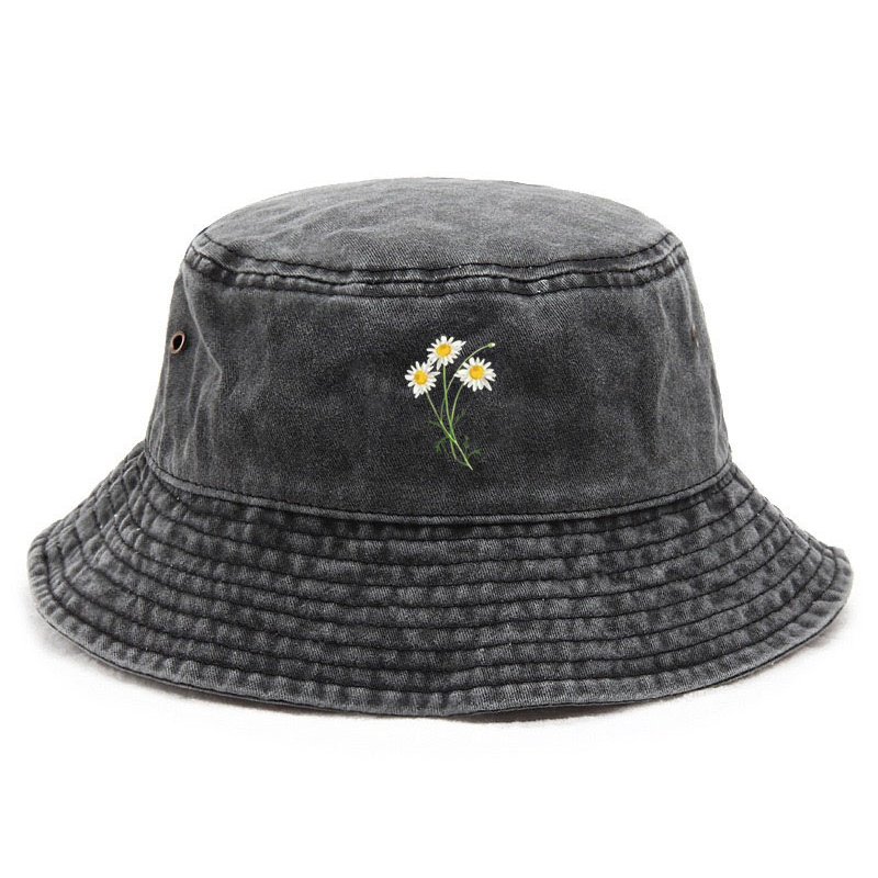 カスタマイズフラワーコットンウォッシュドバケットハットヴィン - Bucket Hat Women のレビューと価格