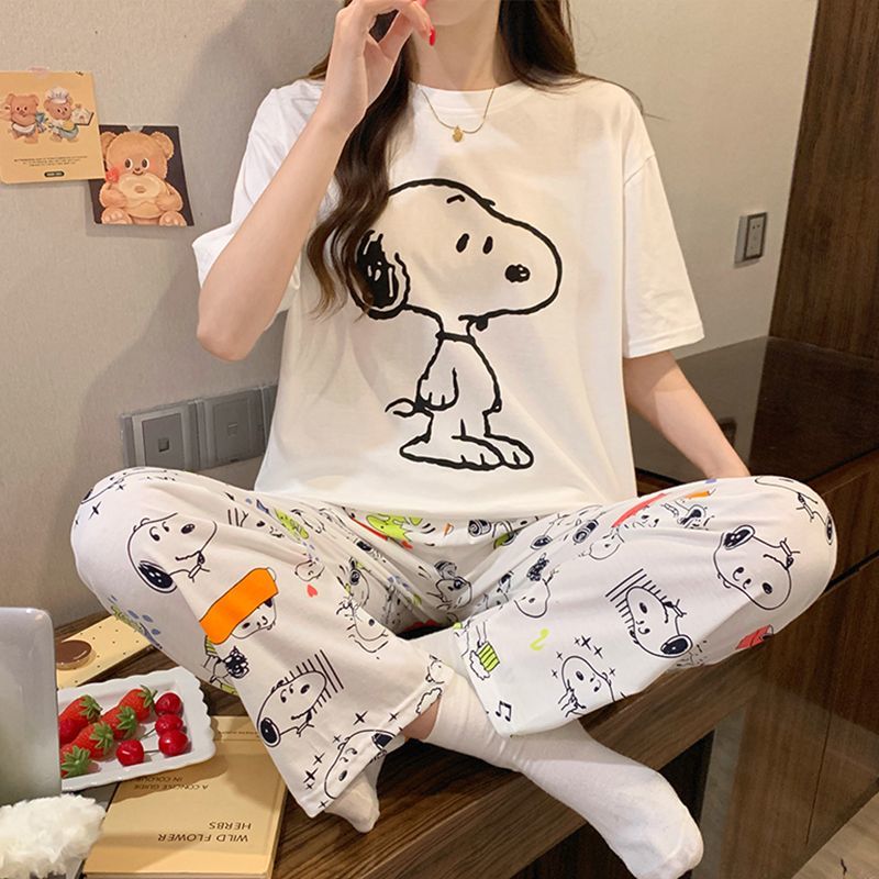 アニメ 2026 新しいスヌーピーパジャマセット女性のための - Women'S Fashion Pajamas のレビューと価格