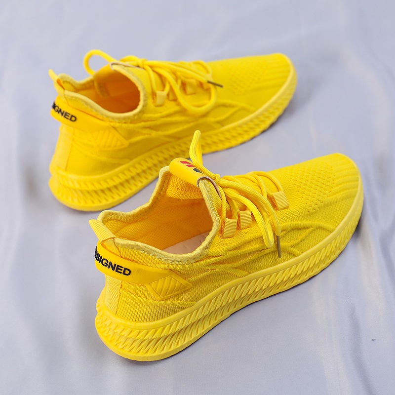2026 ファッション春女性スニーカー女性の靴韓国メッシュイ - Women'S Yellow Fashion Sneakers のレビューと価格